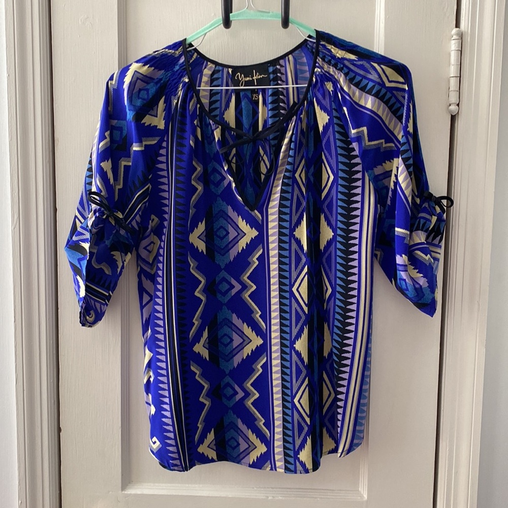 Vibrant Silk Yumi Kim Blouse